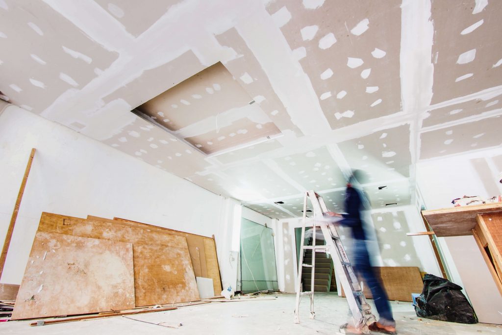 Livingroom plastering renovation