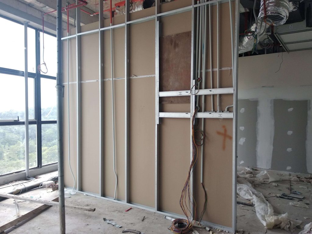 Office partition wall installation by PLasterboard Sydney